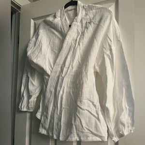 Kimono short set. Comfortable set. White Size Medium